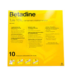 BETADINE TULL 10% COMPRESS B/10